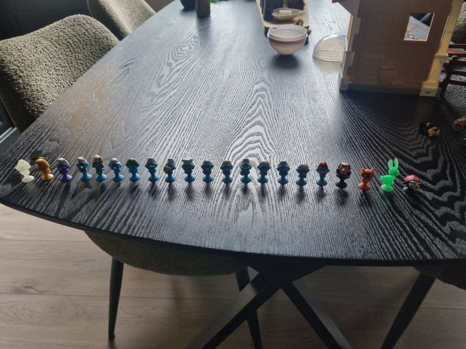 Smurfen figuren - complete set met Gargamel en Azraël, Verzamelen, Smurfen, Ophalen of Verzenden, Zo goed als nieuw, Verschillende Smurfen