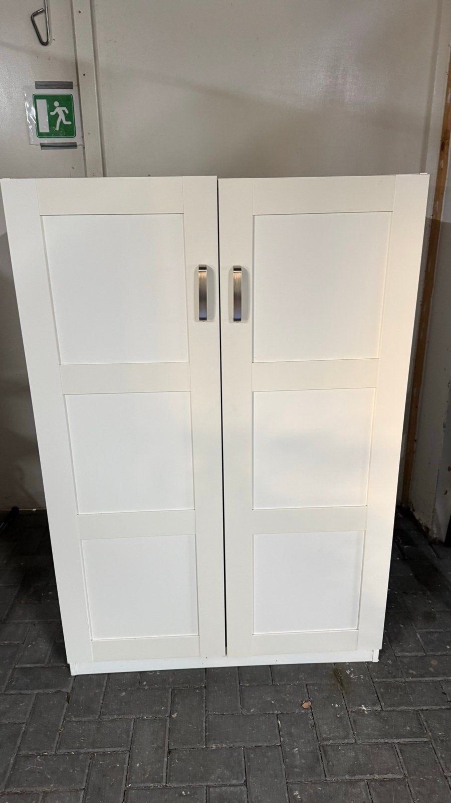 Witte pax kast met twee deuren hoogte aangepast, Huis en Inrichting, Kasten | Kledingkasten, Ophalen, Gebruikt, 50 tot 100 cm