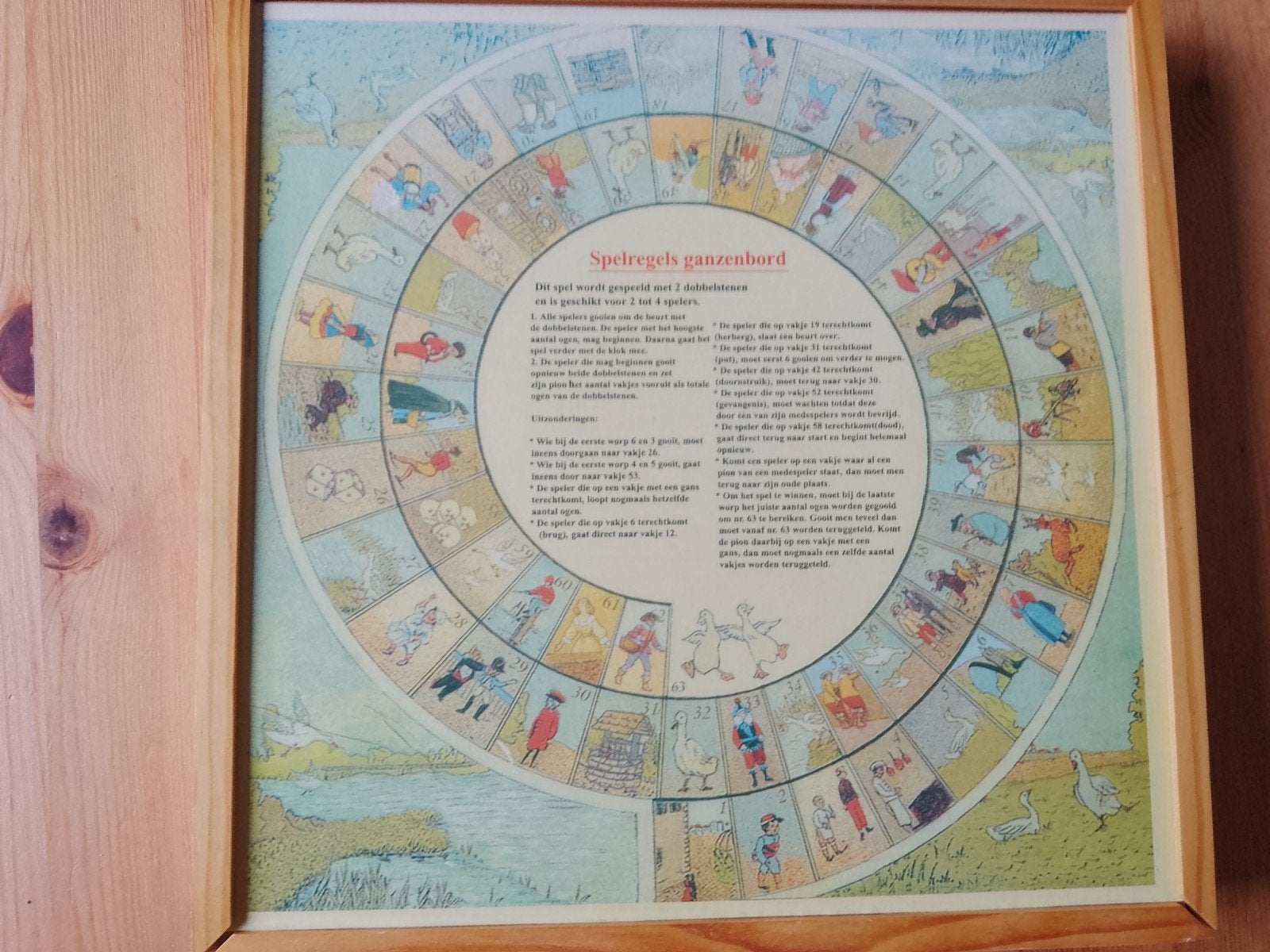 ouderwets ganzebord enz., Hobby en Vrije tijd, Ophalen of Verzenden