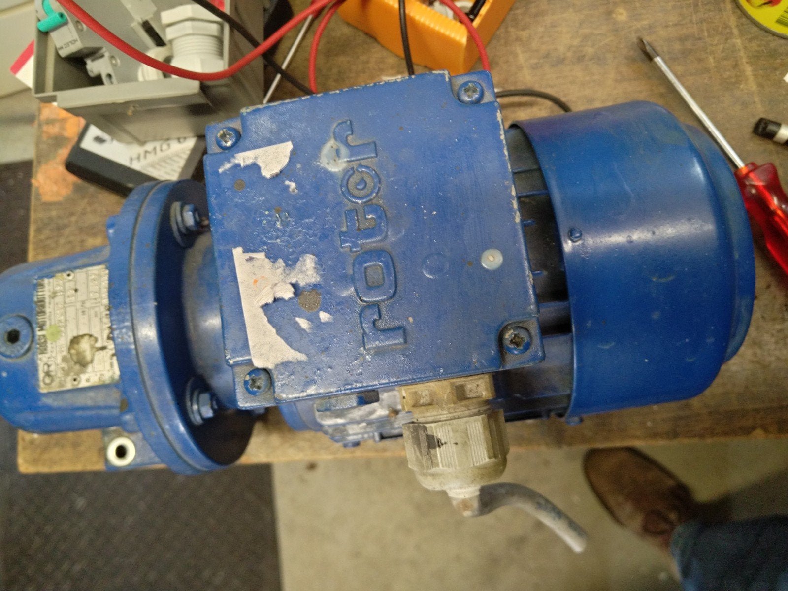 motor met vertraging 0.37kw, Doe-het-zelf en Verbouw, Ophalen of Verzenden, Gebruikt, Elektromotor, Minder dan 1400 rpm