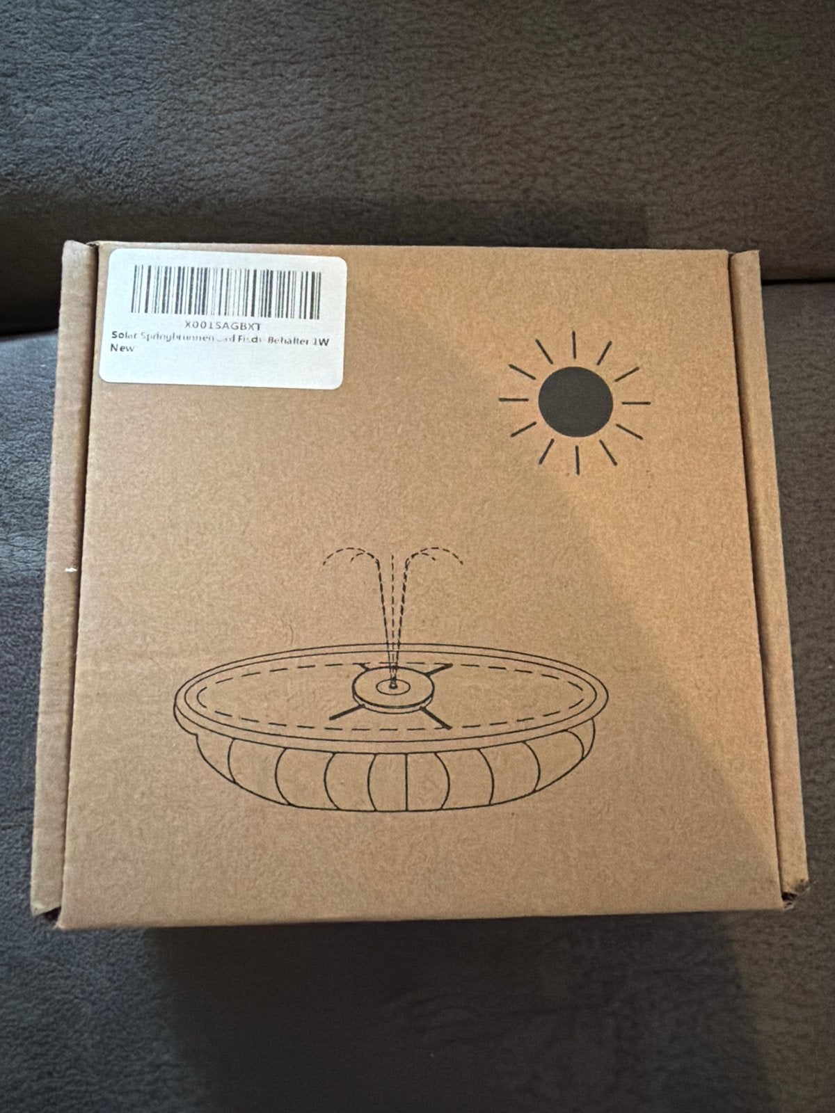Nieuwe Solar Springfontein - Waterornament voor Vijver, Ophalen of Verzenden, Nieuw, Kunststof, Fontein