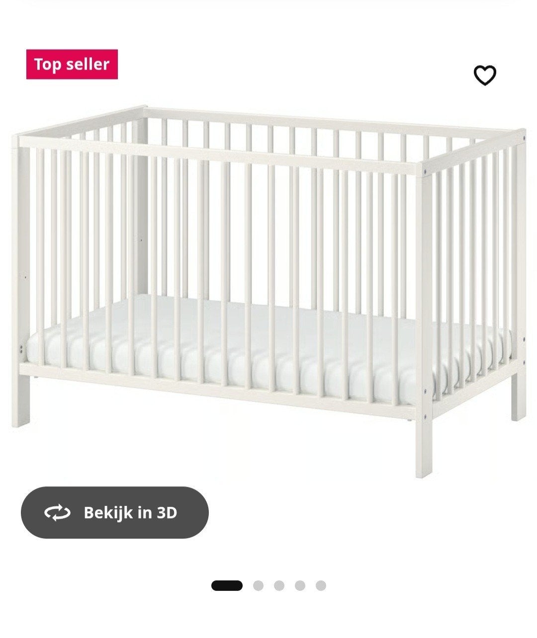 ikea gulliver ledikant, Ophalen, Gebruikt, Minder dan 140 cm, Matras