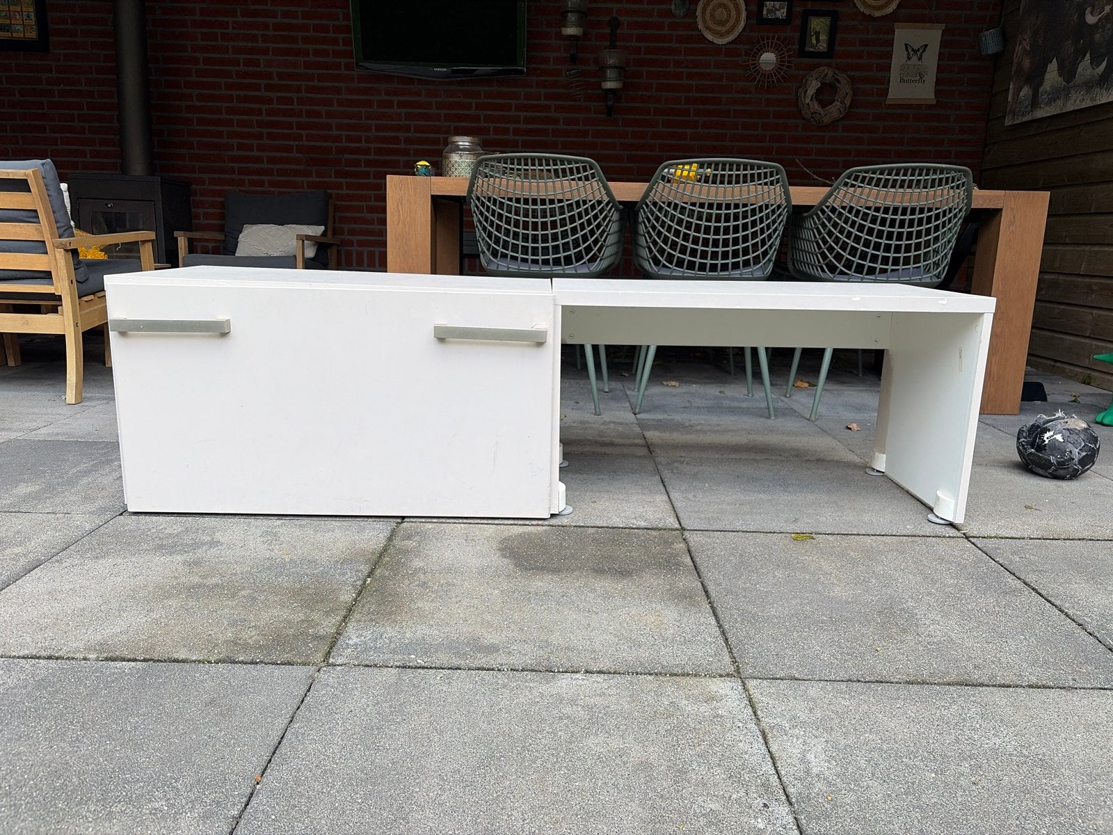 IKEA kinderbureau met opbergruimte, Ophalen, Opbergruimte, Gebruikt, IKEA