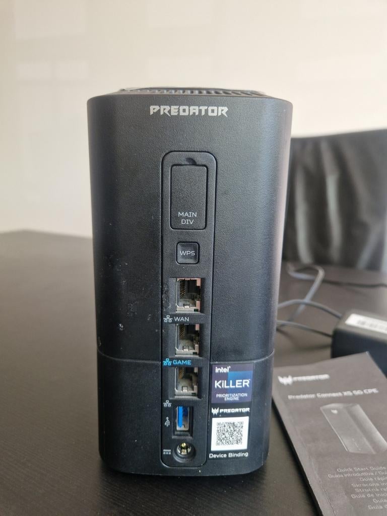 Predator Connect X5 5G CPE Gaming Router, Computers en Software, Ophalen, Zo goed als nieuw, Router met modem, Predator