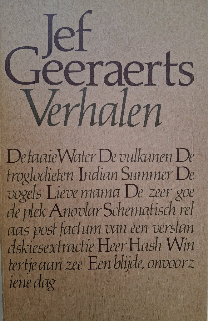 Jef Geeraerts - Verhalen, Ophalen of Verzenden, Gelezen, België