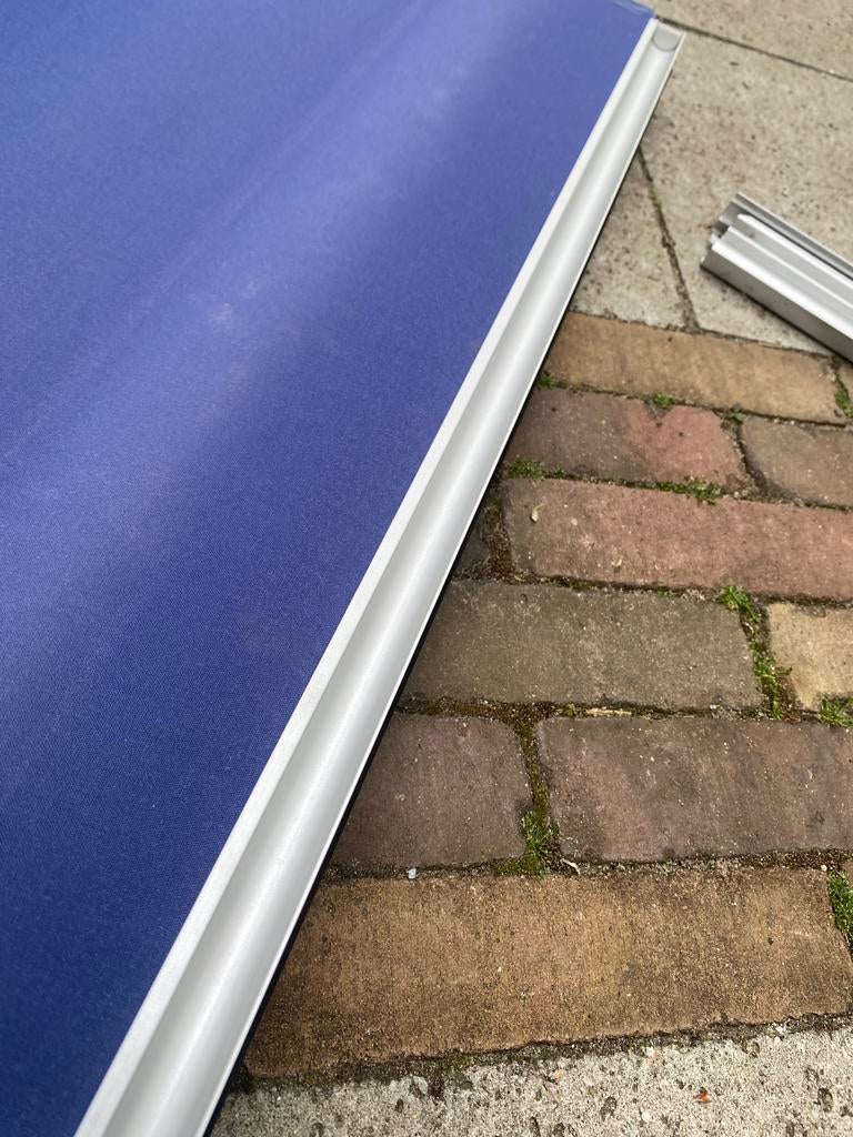 Blauw screen zonwering - gebruikt, Ophalen, Gebruikt, Minder dan 250 cm, Minder dan 150 cm