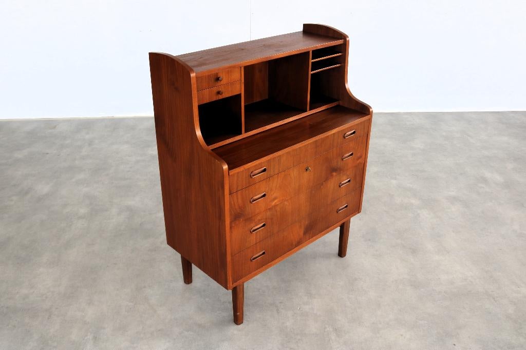 vintage secretaire | kaptafel | jaren 60 | Deens, Gebruikt, ., Ophalen of Verzenden, .