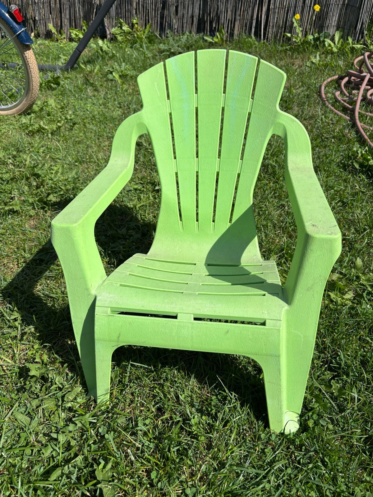 Groene kunststof kindertuinstoel, Ophalen, Gebruikt, Kunststof
