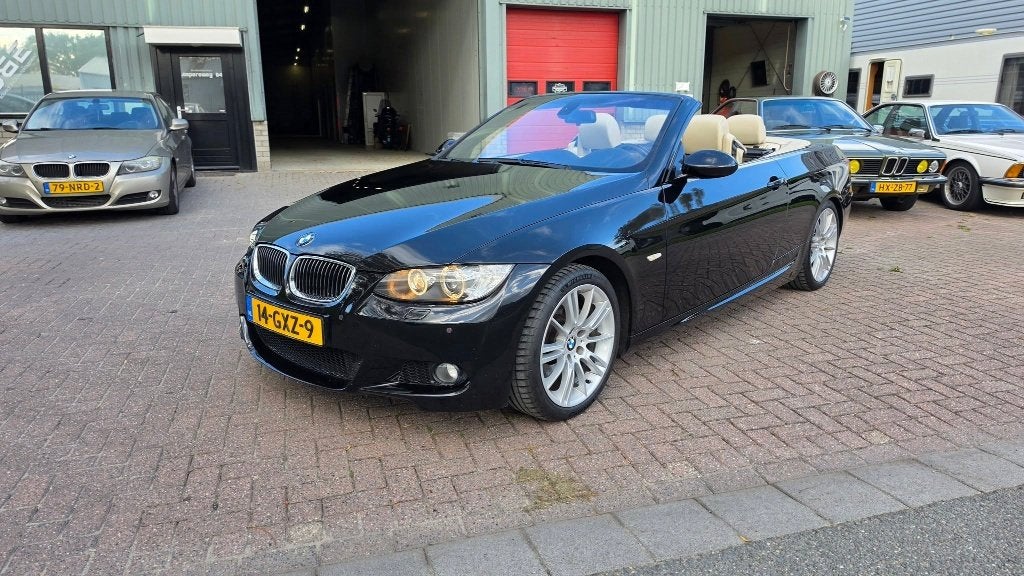 BMW 3-Serie 2.5 325I Cabrio 2007 Zwart, Auto's, 13 km/l, Achterwielaandrijving, Beige, Cabriolet