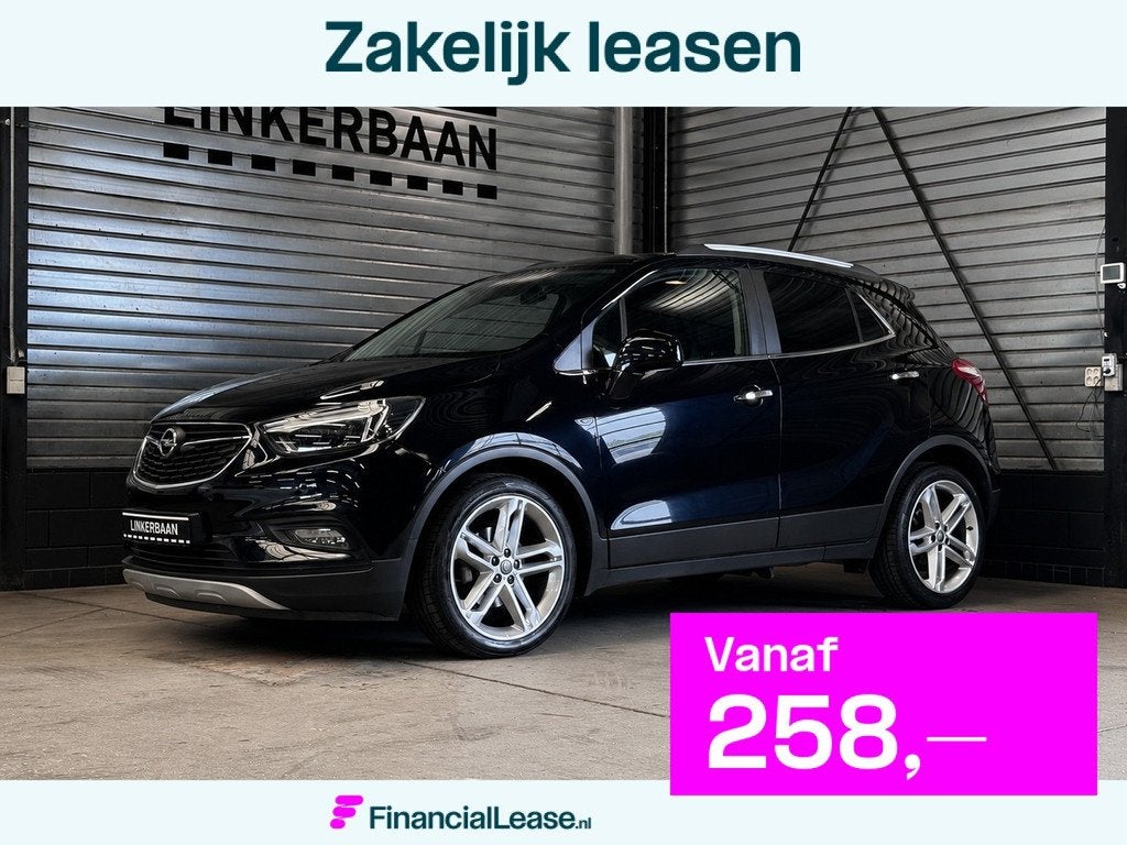 Opel Mokka X 1.4 Turbo Innovation | Panodak | LED | Camera |, Gebruikt, Met garantie (alle), Blauw, Leder