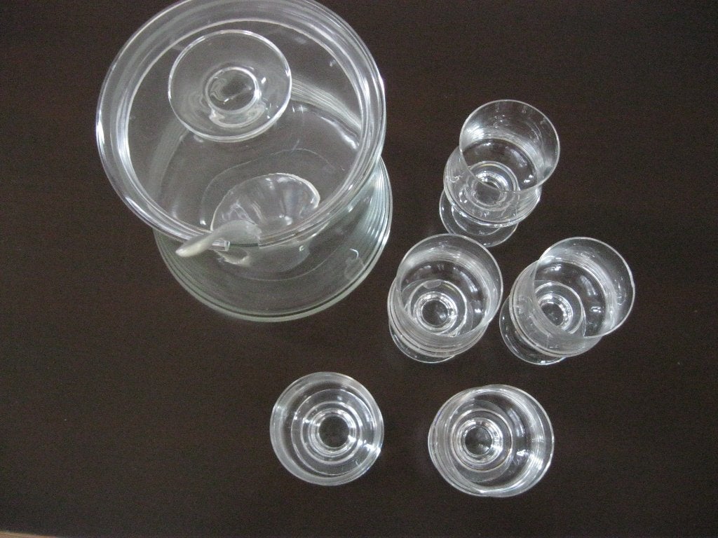 Bowleset met 5 glazen, Ophalen
