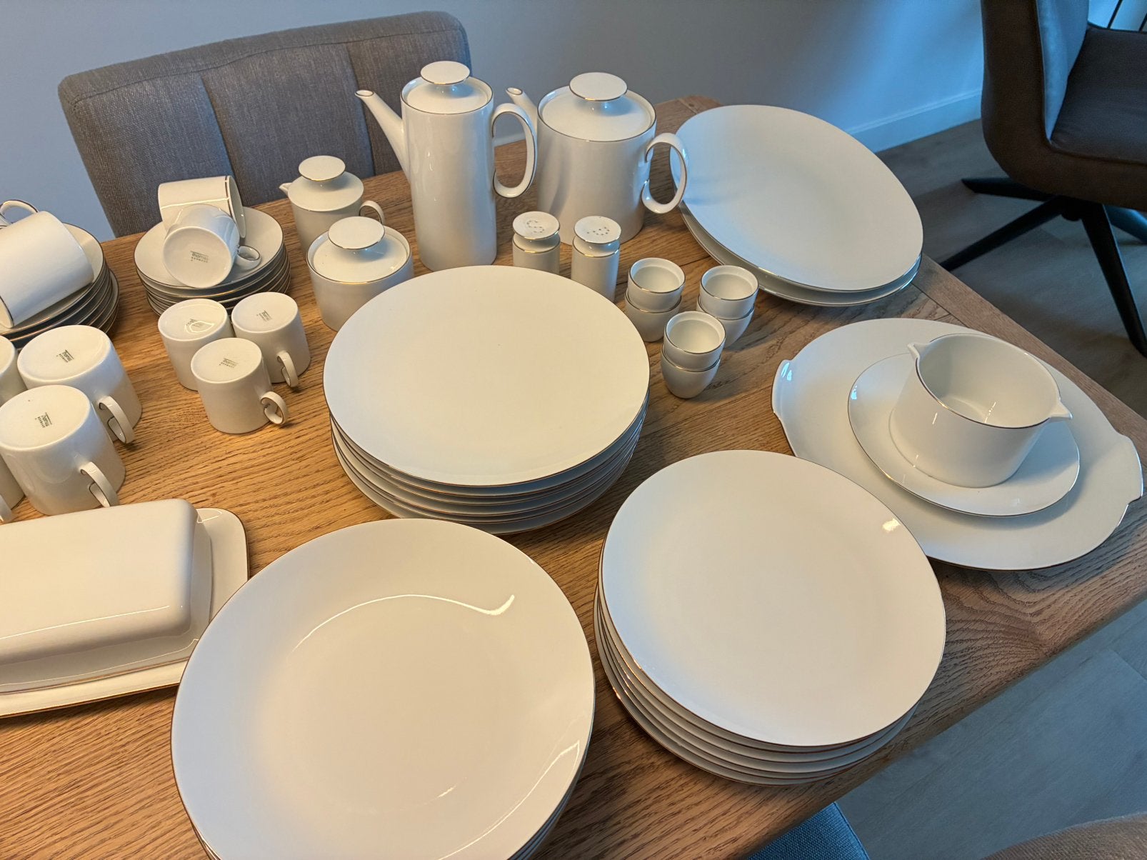 Thomas servies, wit met gouden randje, Ophalen of Verzenden
