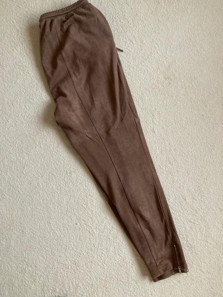 Damesbroek Suedelook - JC Sophie - Maat 42, Kleding | Dames, Bruin, Ophalen of Verzenden, Zo goed als nieuw, Lang