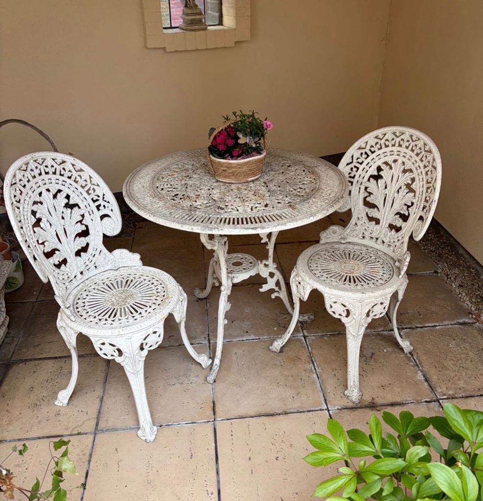 2x Franse Bistro Set, Overige materialen, Gebruikt, Eettafel, Tuinset