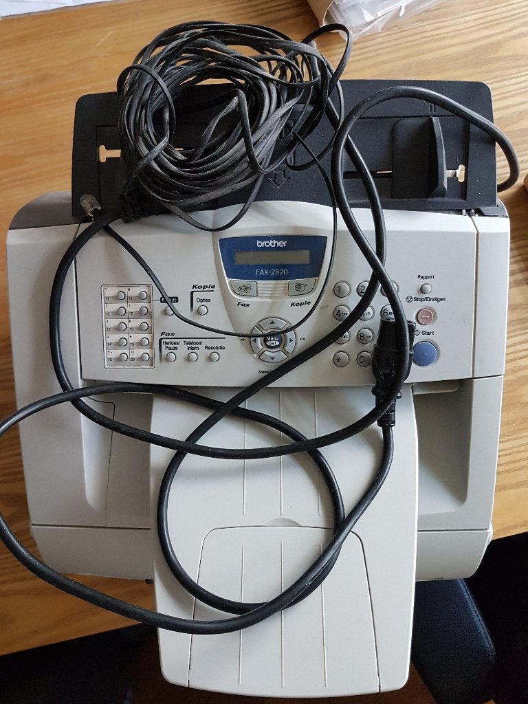 fax Brother kan ook kopieren, als nieuw, met alle kabels, Ophalen of Verzenden, Zo goed als nieuw, Fax