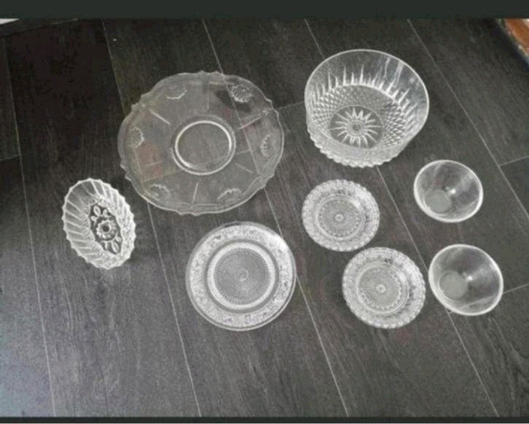 Mooie set kristal servies, Ophalen of Verzenden