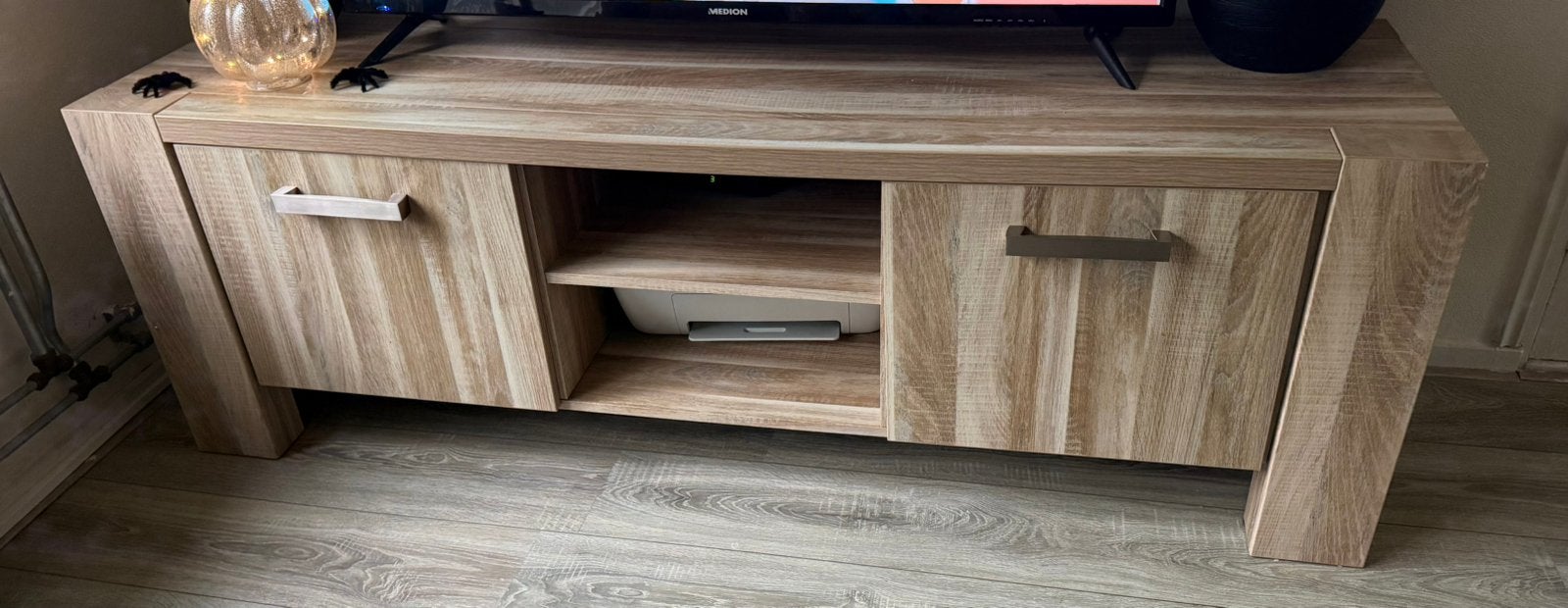 Mooie nette tv meubel, Ophalen, 150 tot 200 cm, Zo goed als nieuw, Minder dan 100 cm