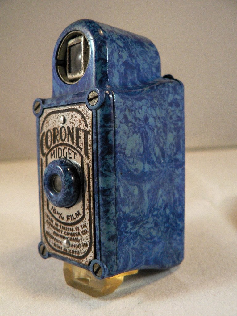 Coronet Midget (blauw), Ophalen of Verzenden, Gebruikt, Compact, Overige Merken