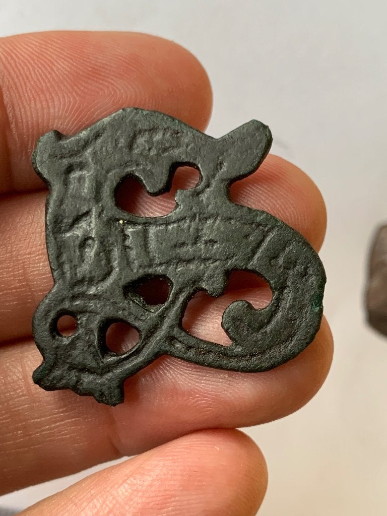 Viking, bodemvondst, fibula, middeleeuwse, Ophalen of Verzenden