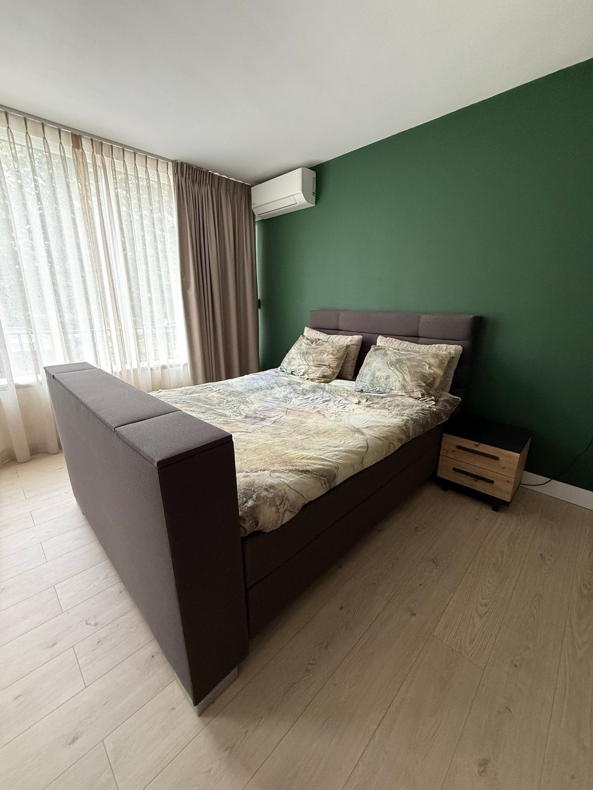Tweepersoons boxspring met TV-lift en hoofdbord, Ophalen, Gebruikt, Tweepersoons, 180 cm
