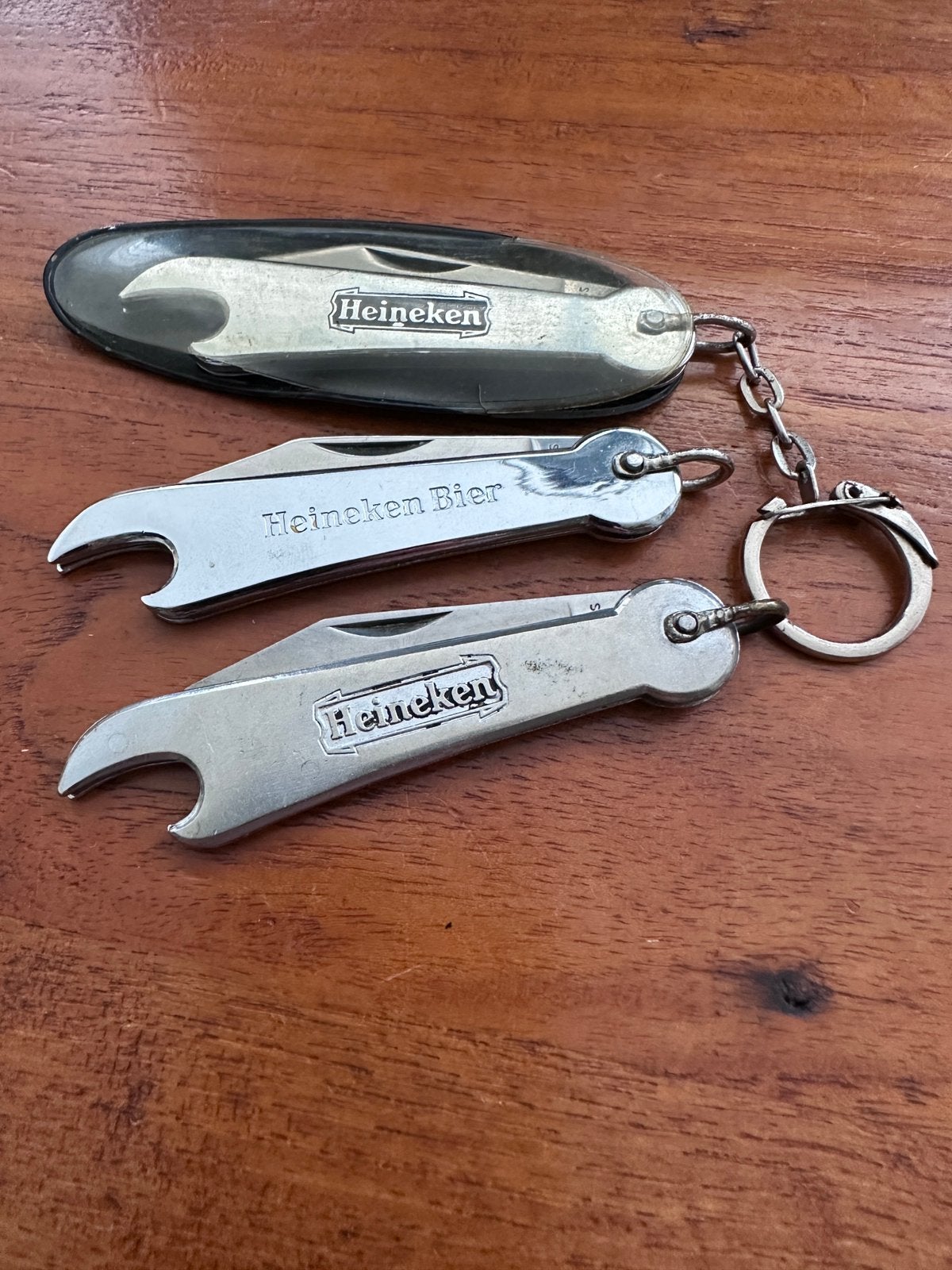 Vintage Heineken flesopener met zakmes, Ophalen, Zo goed als nieuw, Merk