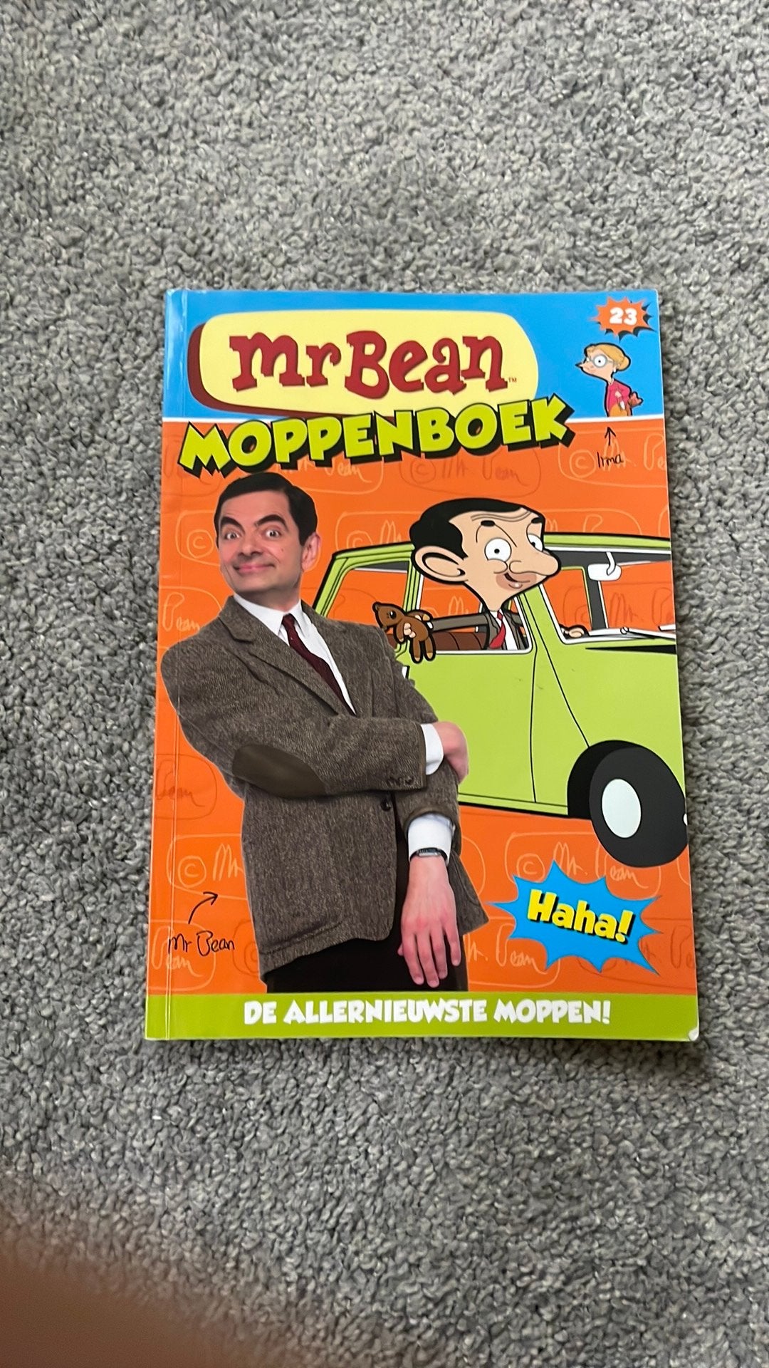 Moppenboek, mr bean, Ophalen of Verzenden, Zo goed als nieuw, Moppen