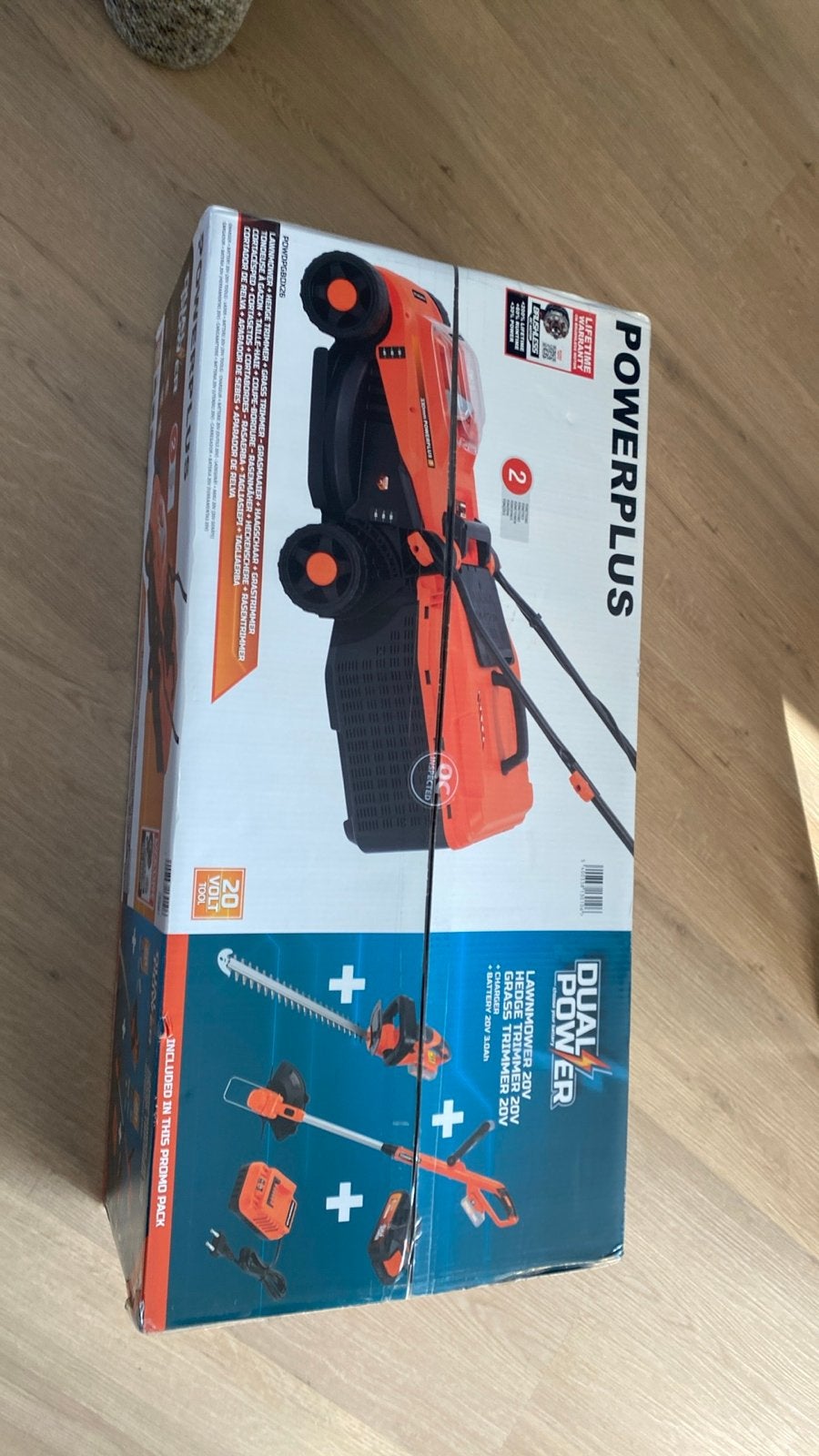 Powerplus Dual Power Grasmaaier, Heggenschaar & Grastrimmer, Ophalen of Verzenden, Nieuw, Accu-grasmaaier