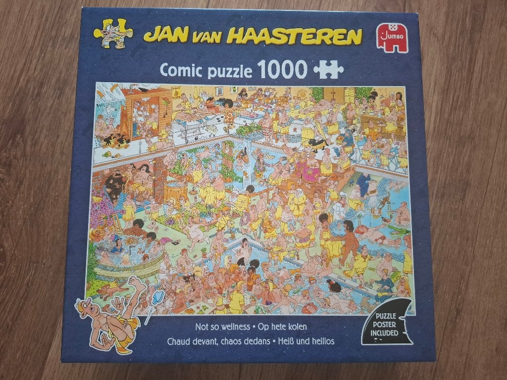 JAN VAN HAASTEREN Puzzel - Op Hete Kolen - 1000 Stukjes, Ophalen of Verzenden, 500 t/m 1500 stukjes, Zo goed als nieuw, Legpuzzel