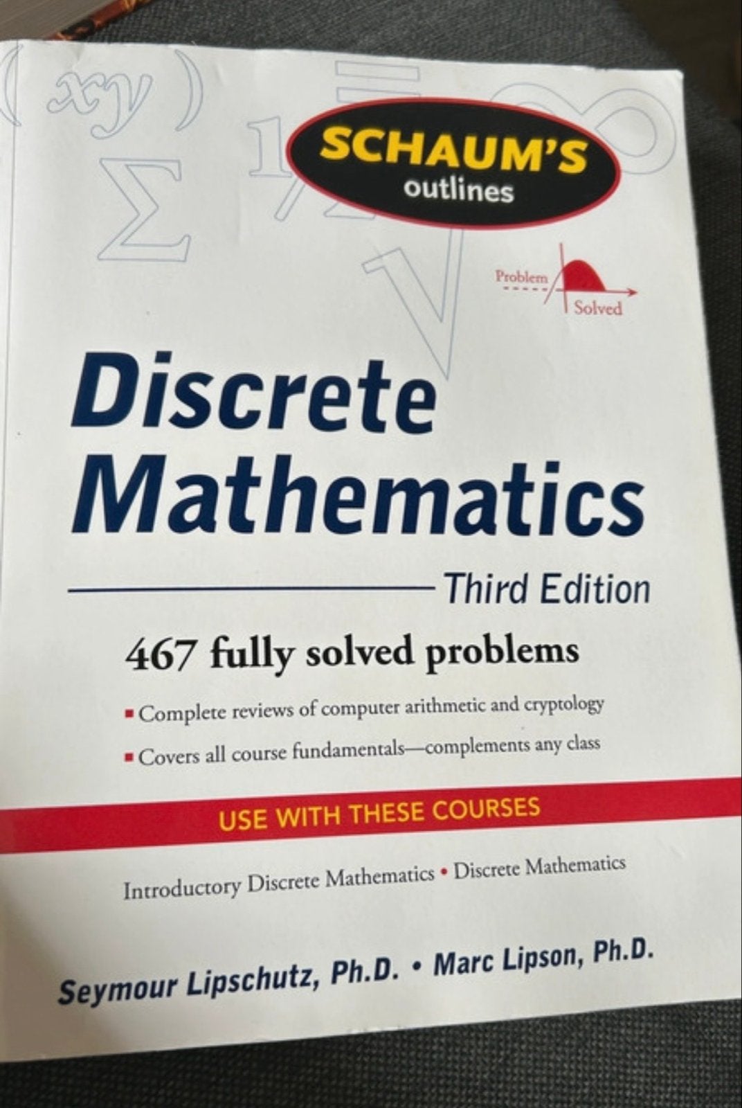 Schaum's Outlines Discrete Mathematics - Derde Editie, Boeken, Ophalen of Verzenden, Beta, Zo goed als nieuw, HBO