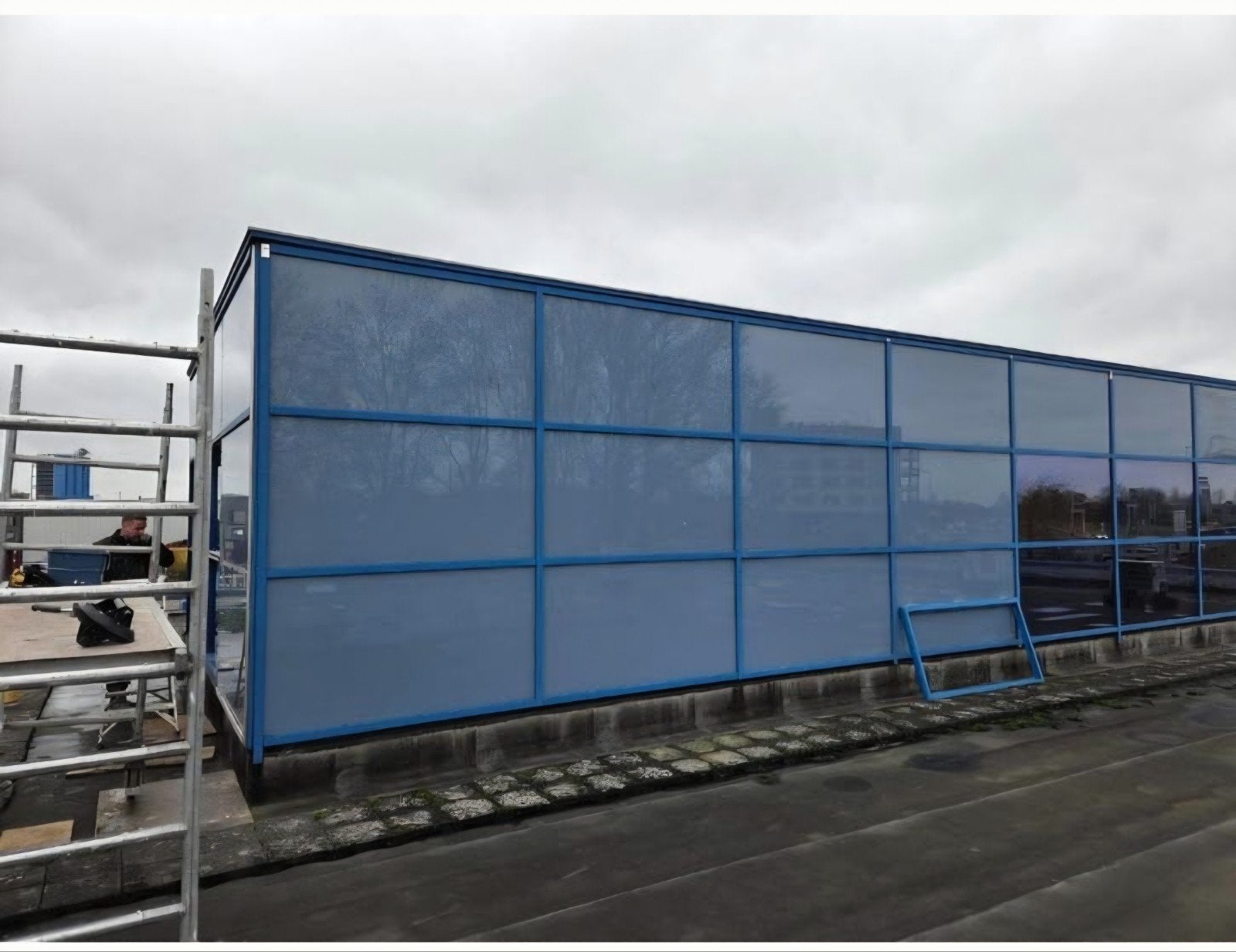 sandwichpanelen (geisoleerd glas/aluminium), Doe-het-zelf en Verbouw, Platen en Panelen, Ophalen, Gebruikt, Overige materialen