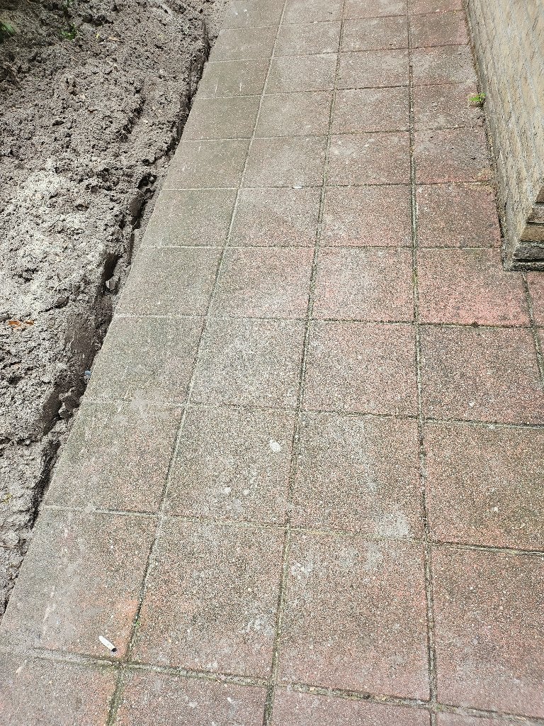 Tegels, borderranden en eventueel aarde aangeboden, Ophalen, Gebruikt, 10 m² of meer, Beton