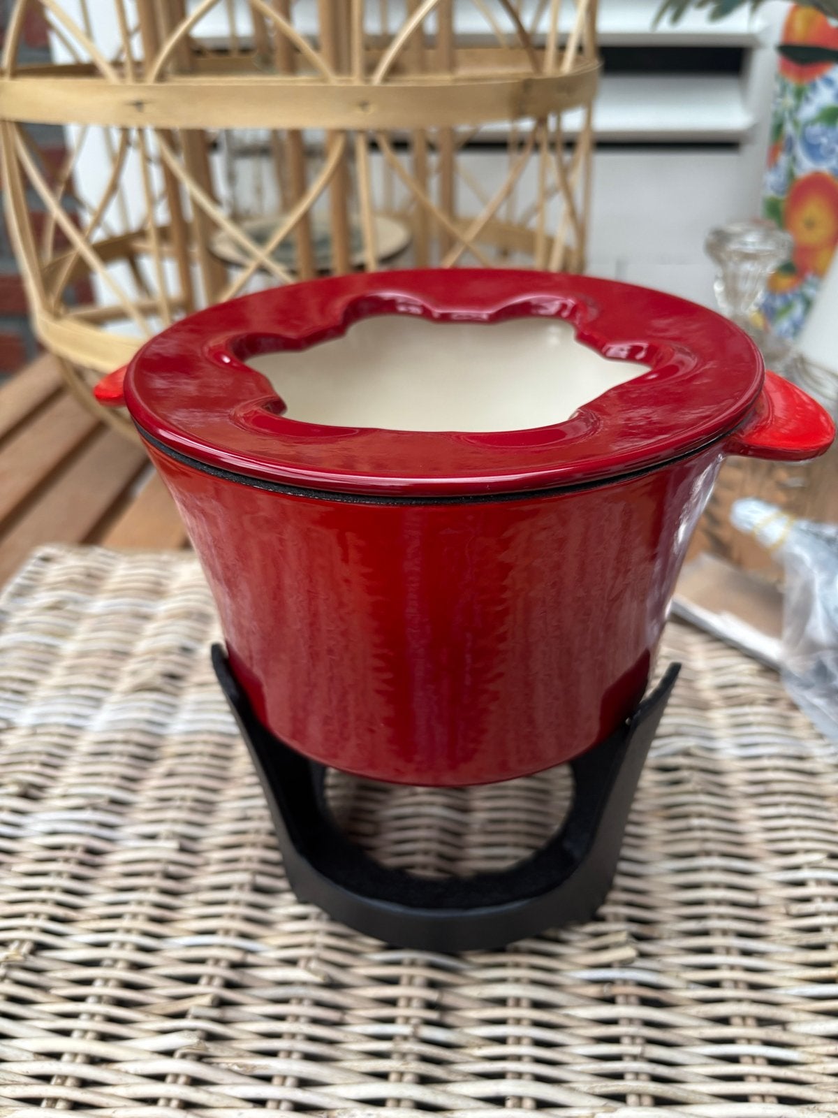 Gietijzeren kaas fondue set nieuw nog niet gebruikt, Ophalen of Verzenden