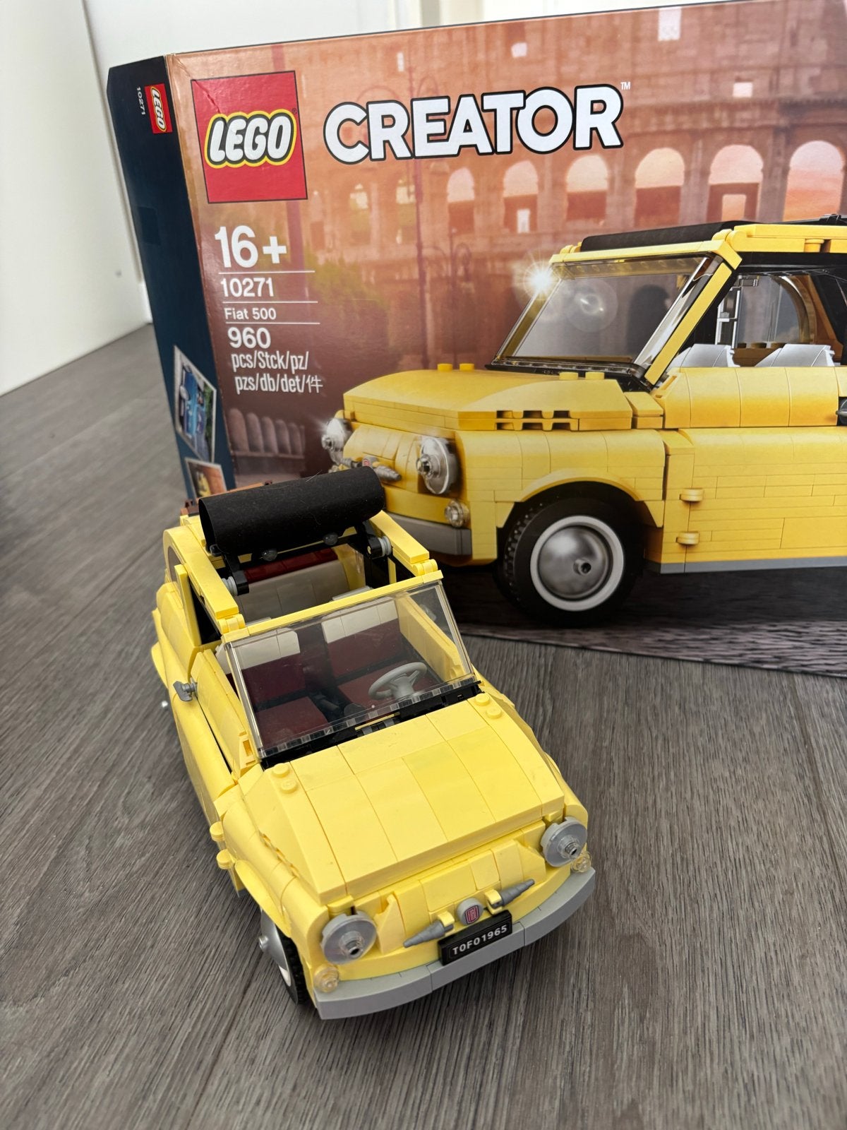 LEGO Creator Fiat 500 (10271) met doos, handleiding, extra's, Ophalen of Verzenden, Gebruikt, Overige merken