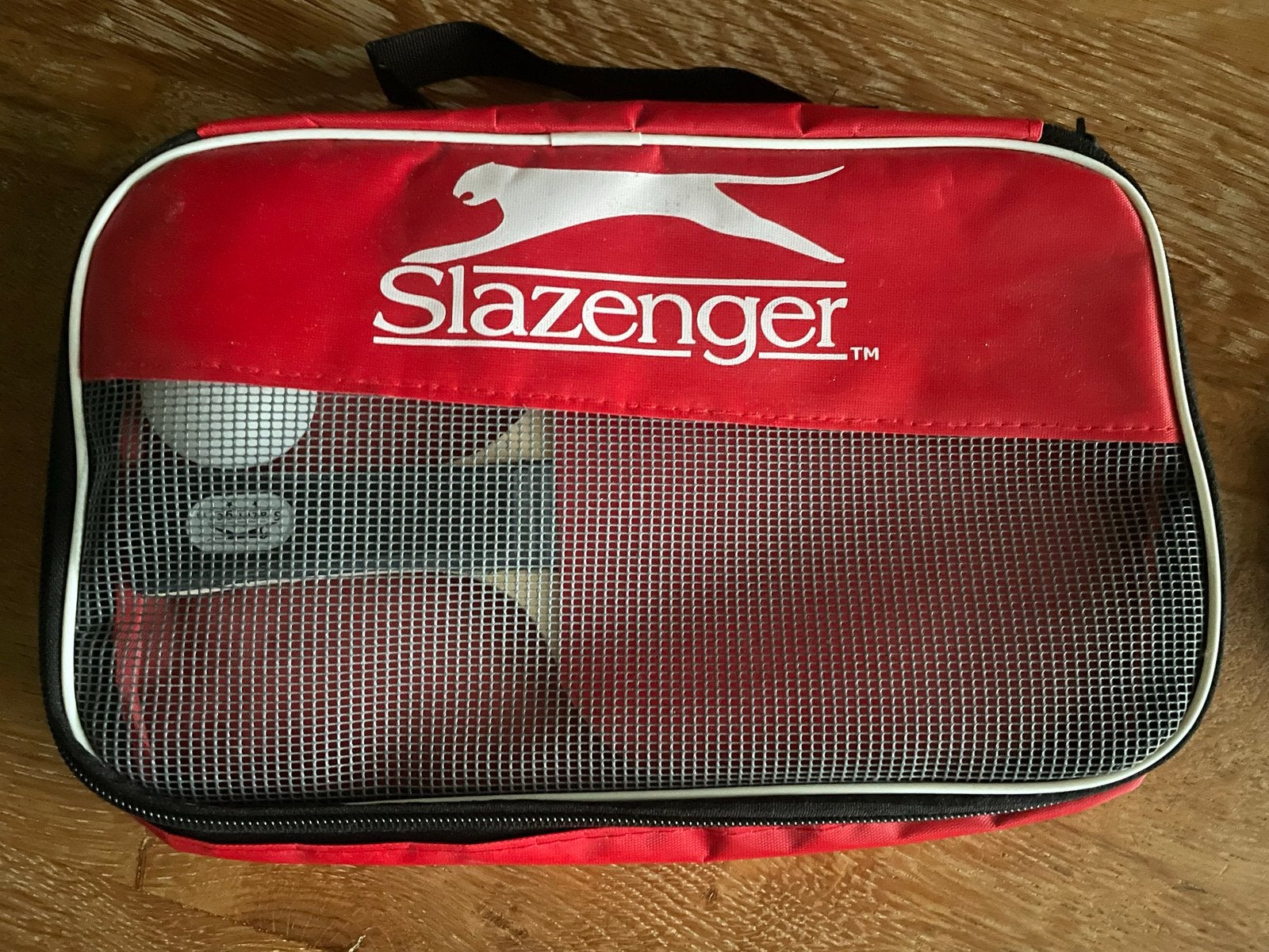 Slazenger Tafeltennis Set - Batje en Balletje in Tasje, Sport en Fitness, Ophalen of Verzenden, Gebruikt, Net, Batje(s) of Balletje(s)