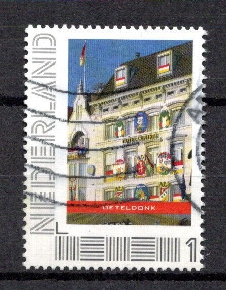 gestempelde zegel. Persoonlijke: Den Bosch, uit vel van 3, Ophalen of Verzenden, Na 1940, Gestempeld