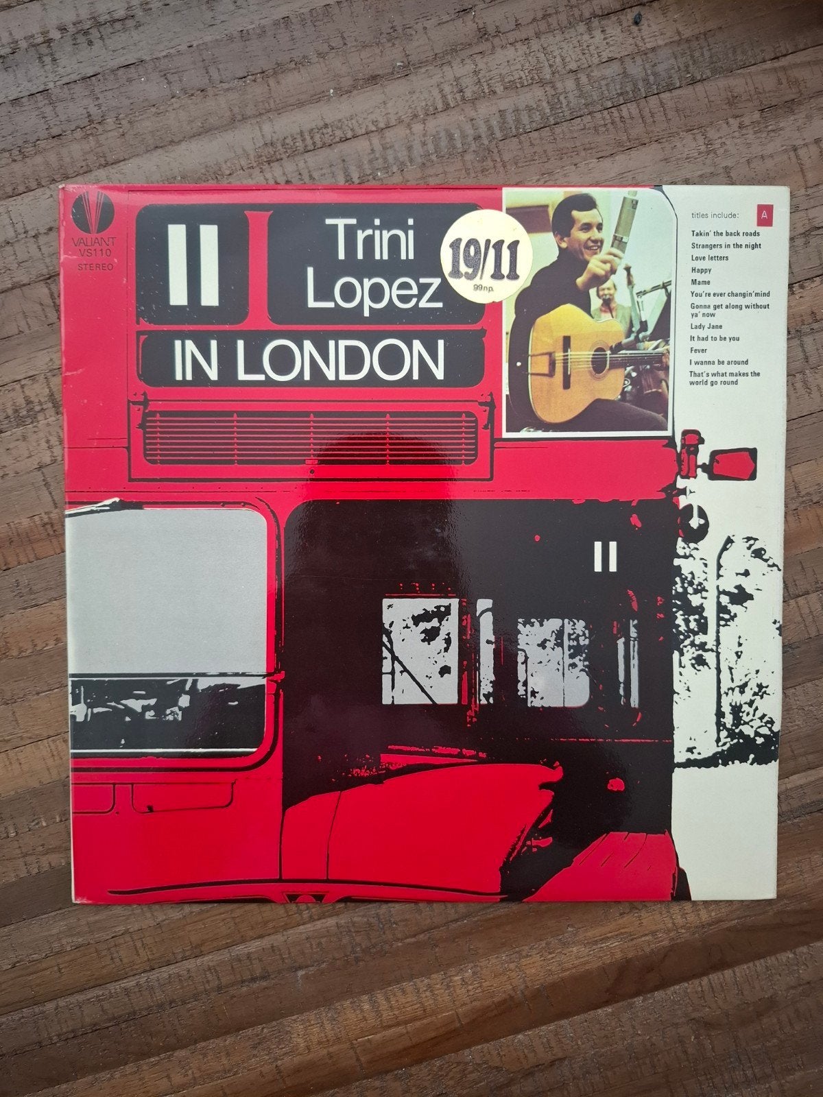 Trini Lopez - Trini Lopez In London, Ophalen of Verzenden, 12 inch, LP