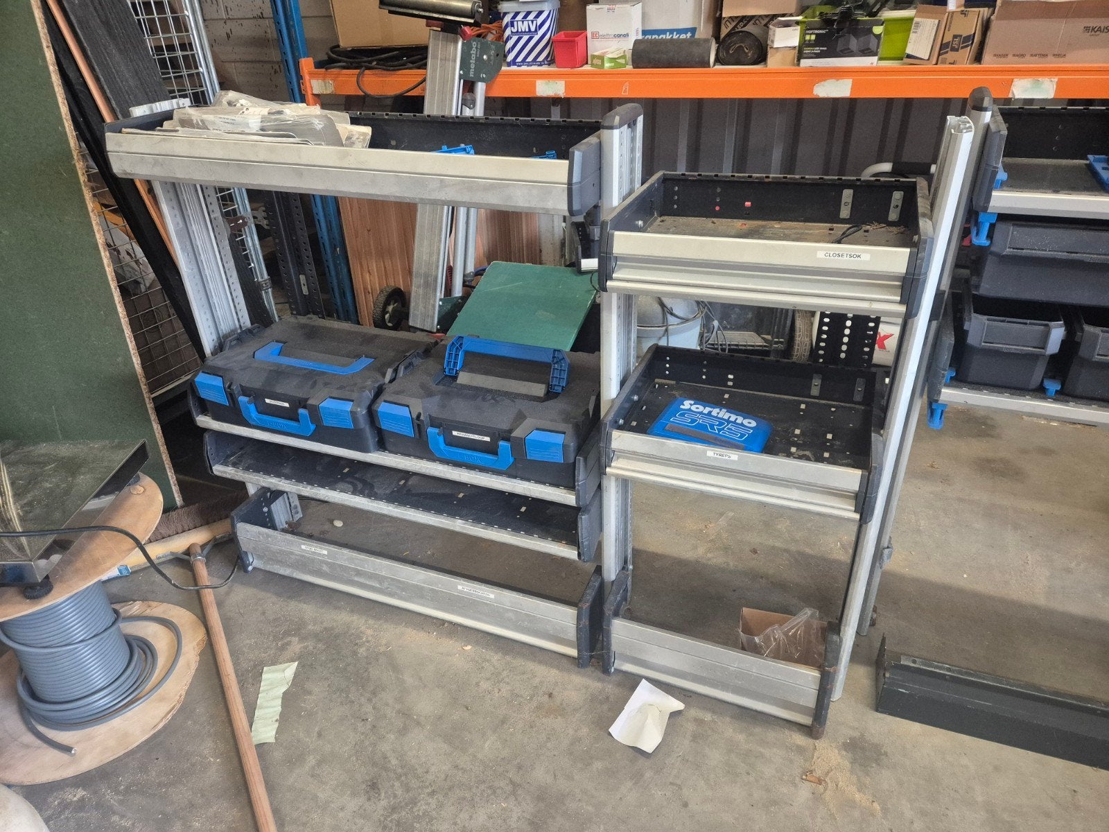 Sortimo SR5 Kasten met Lades en Assortimentskisten (3 stuks), Ophalen of Verzenden