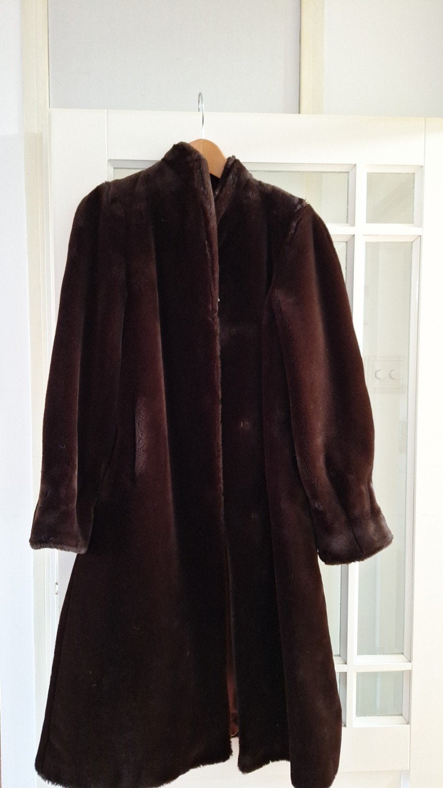 vintage fake fur Michel Alexis, Maat 38/40 (M), Michel Alexis Paris, Bruin, Ophalen of Verzenden