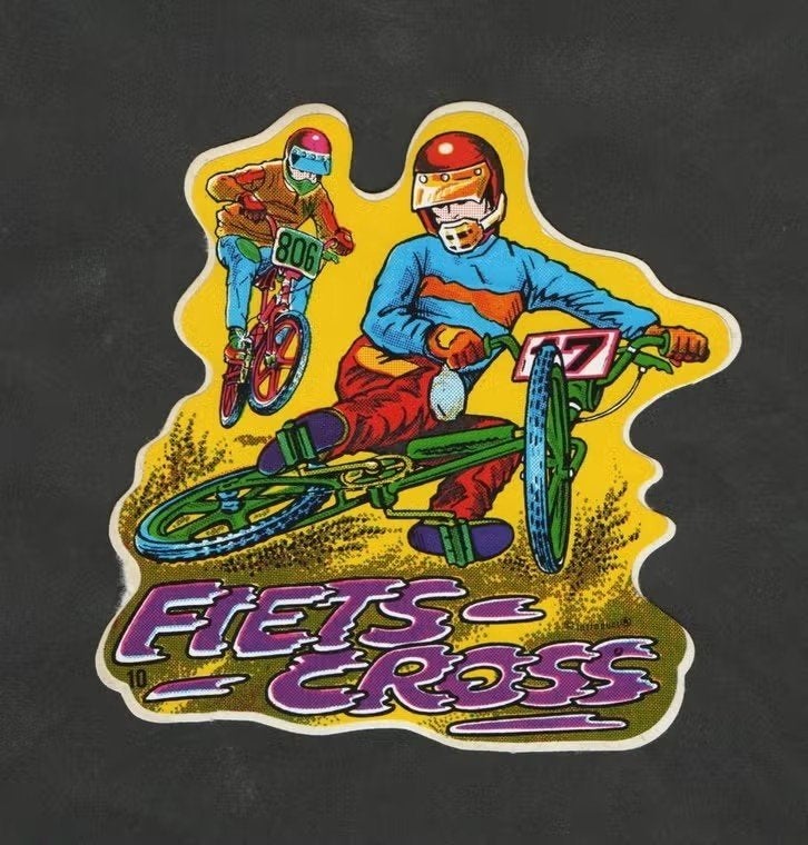 Sticker Fietscross BMX (17)., Ophalen of Verzenden, Zo goed als nieuw