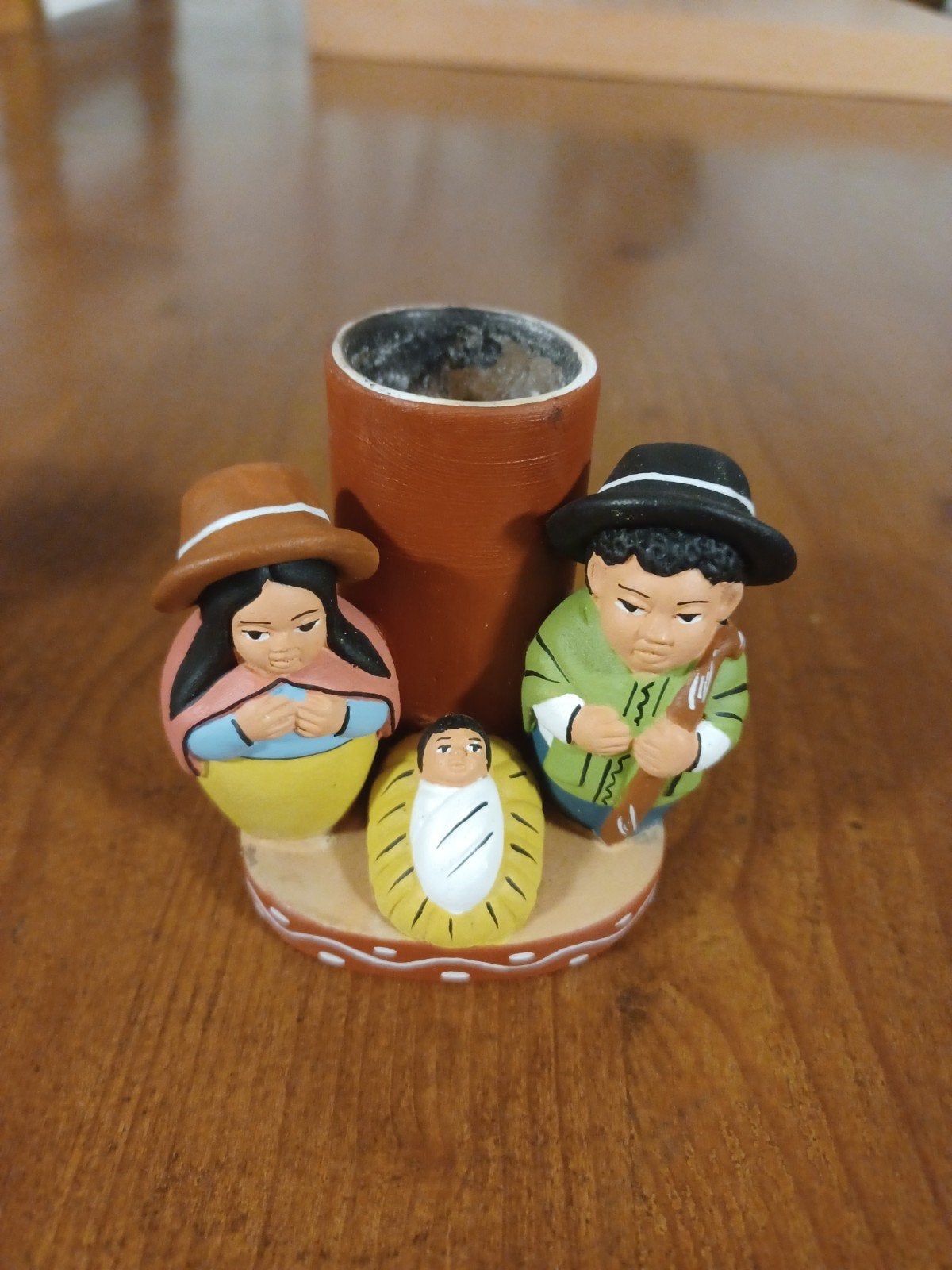 Kerststal uit Peru. Keramiek., Ophalen of Verzenden, Gebruikt