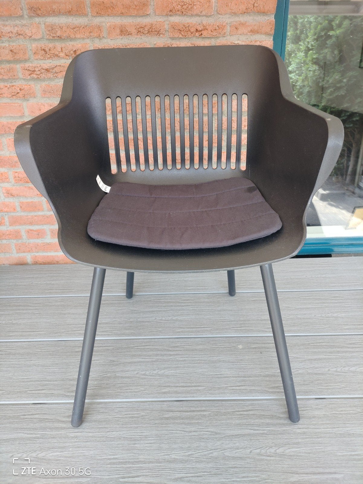Hartman Jill kuipstoel met kussen, Tuin en Terras, Tuinstoelen, Ophalen, Zo goed als nieuw, Kunststof