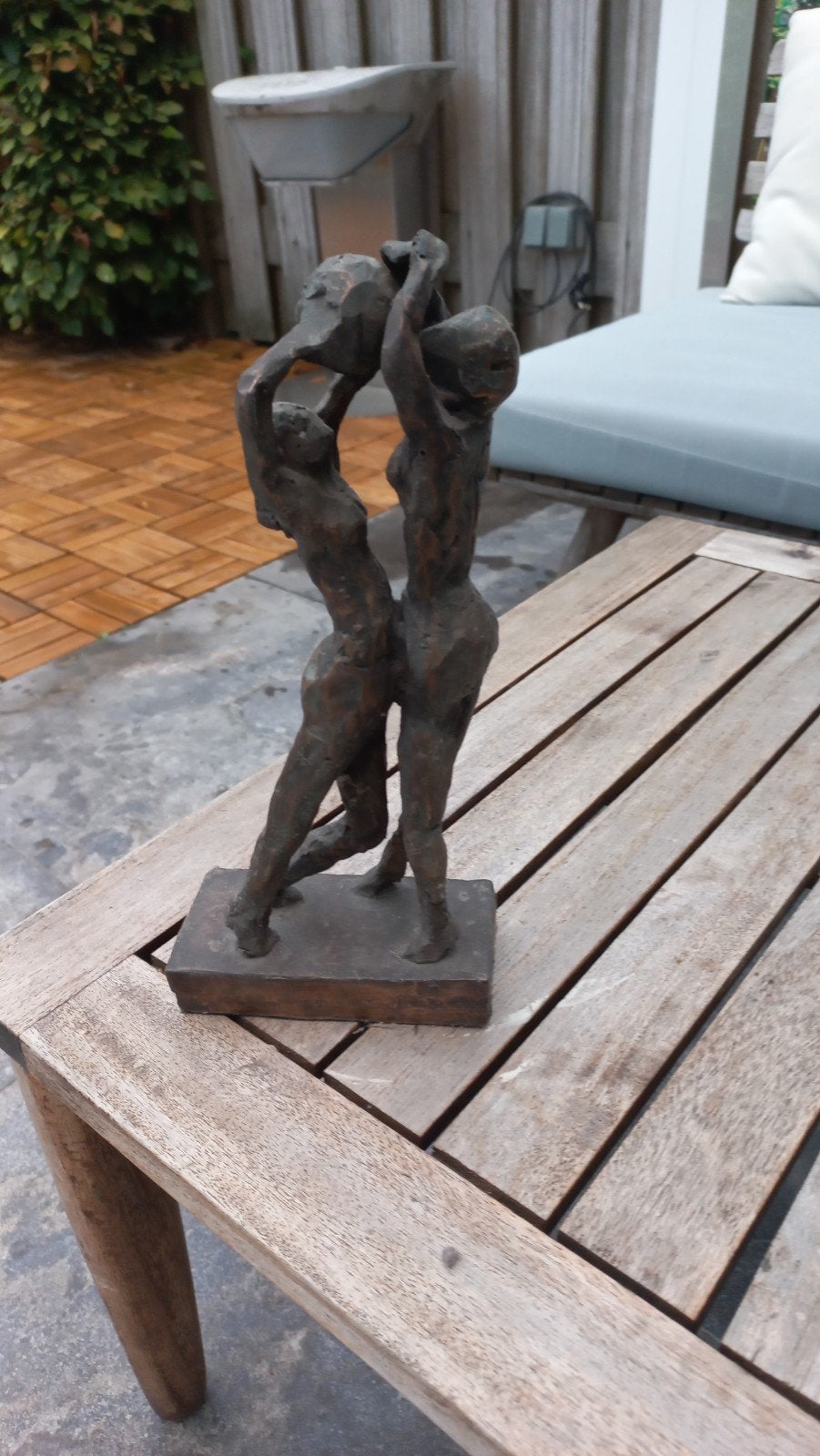 Bronzen beeldje, basketbal, trofee, Ophalen of Verzenden