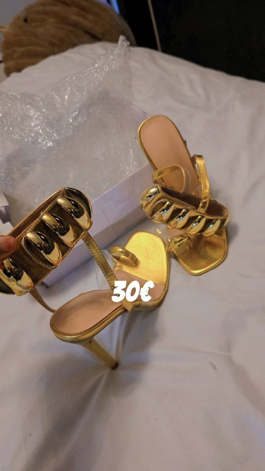 Nieuwe Elegante Gouden Hakken - Een Juweeltje!, Ophalen of Verzenden, Nieuw, Overige kleuren, Schoenen met hoge hakken