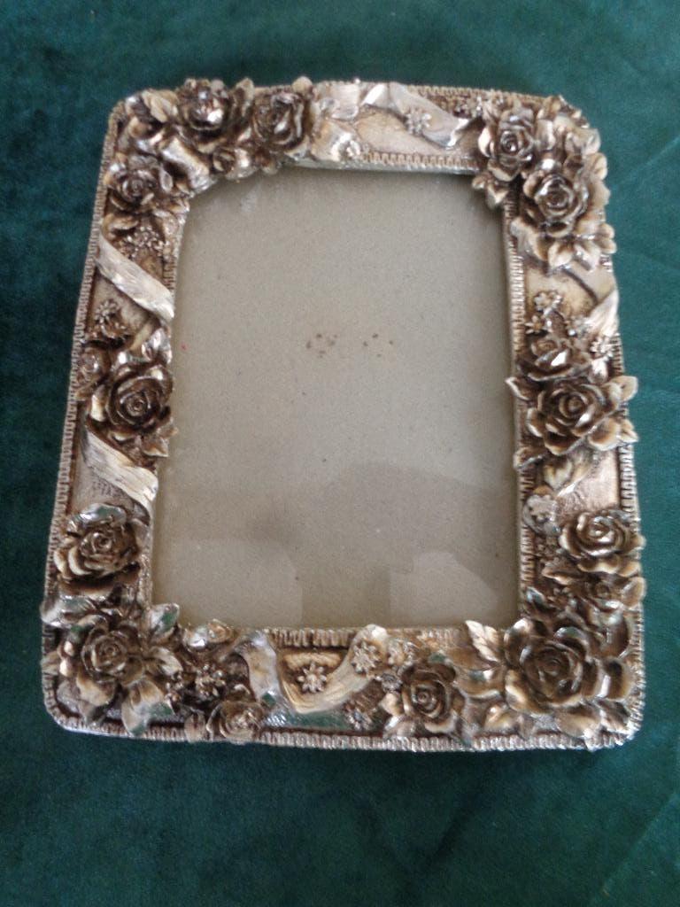 zilverkl foto lijst met rozen, Antiek en Kunst, Curiosa en Brocante, Ophalen of Verzenden