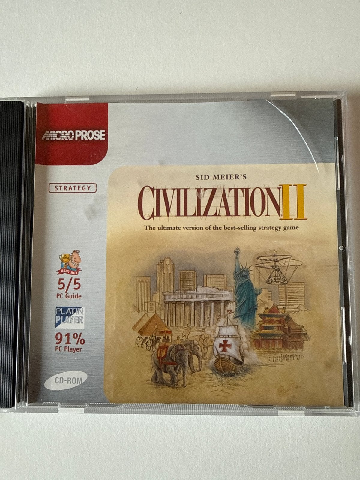 Sid Meier's Civilization II PC CD-ROM Strategie Game, Gebruikt, 1 speler, Ophalen of Verzenden, Strategie en Constructie