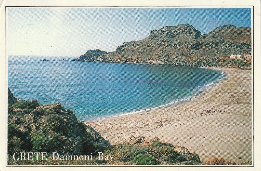Griekenland Crete Damnoni Bay, Verzamelen, Ophalen of Verzenden, 1980 tot heden, Gelopen, Overig Europa