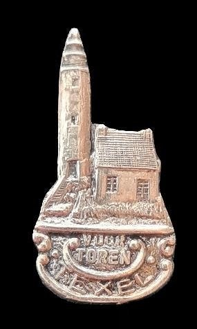 Texel vuurtoren speld- klein, Verzamelen, Ophalen of Verzenden, Zo goed als nieuw, Stad of Land, Speldje of Pin