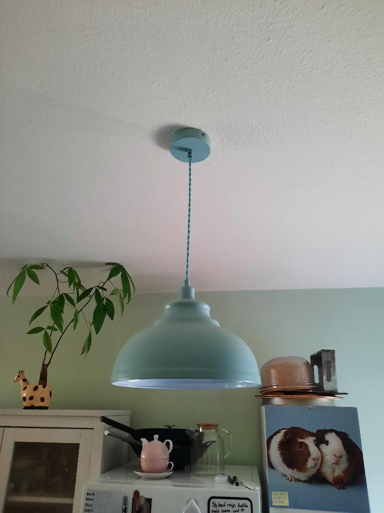 Mooie onbeschadigde hanglamp, Ophalen of Verzenden, Zo goed als nieuw, Metaal, Minder dan 50 cm