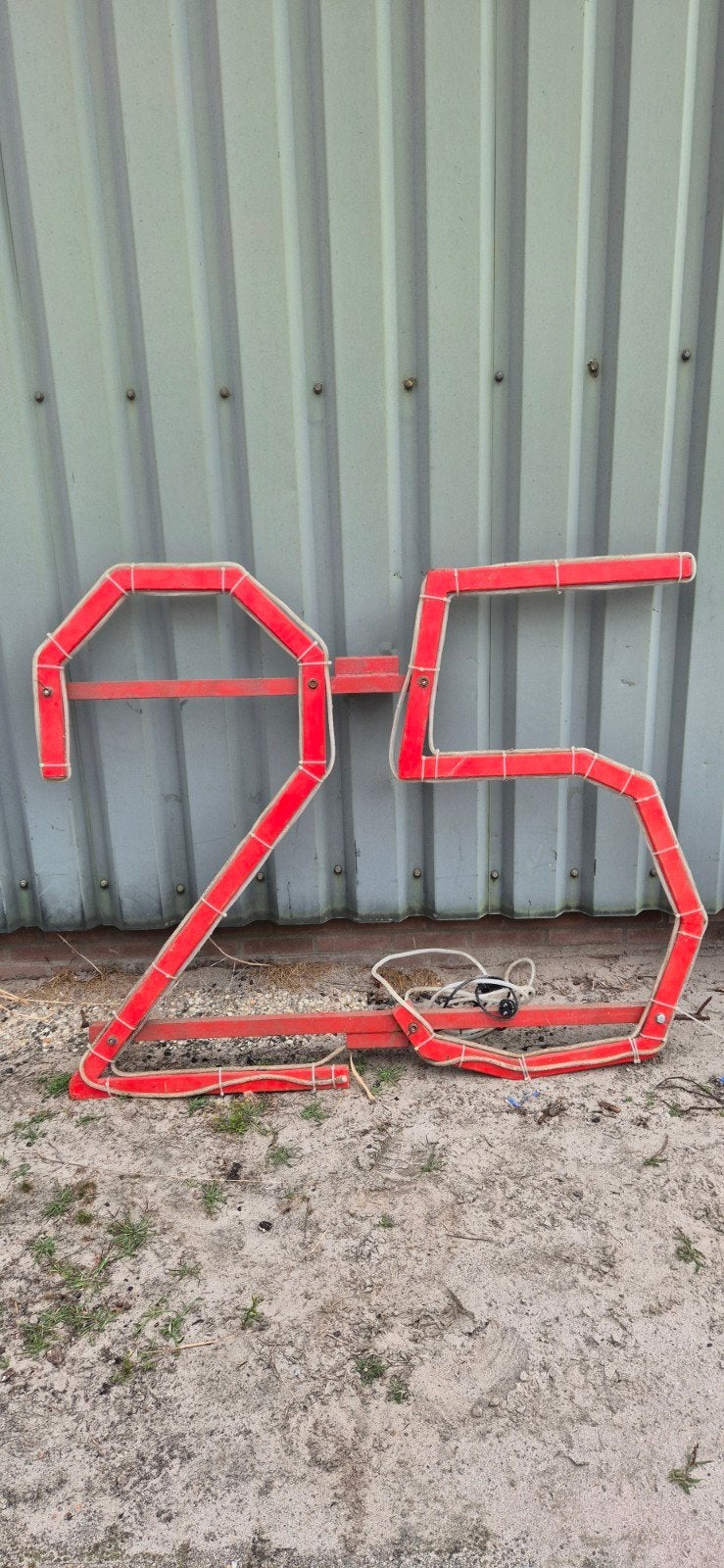 Grote 25 Verjaardag Cijfers - Feestdecoratie, Hobby en Vrije tijd, Ophalen, Gebruikt, Versiering, Verjaardag