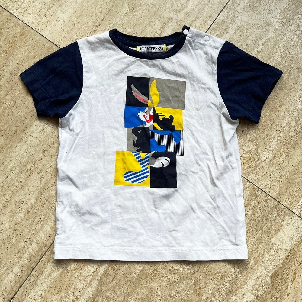 Super Leuk ICEBERG Shirtje - 00 (Maat 24M/cm.92) € 15,-, Jongetje of Meisje, Ophalen of Verzenden, Zo goed als nieuw, Iceberg